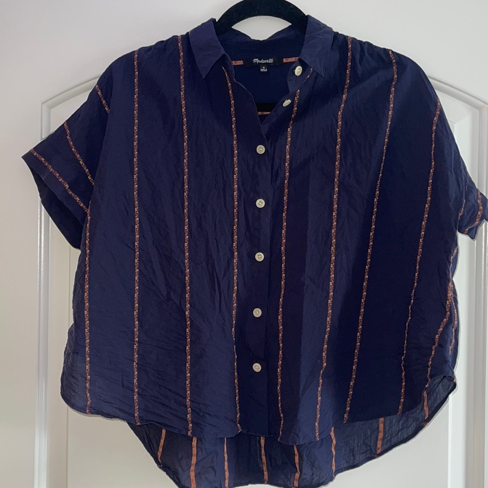 Madewell Cropped Button Down Flannel